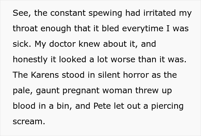 Text describing a traumatic work incident involving vomiting blood and coworkers reacting in shock. Text describing a traumatic work incident involving vomiting blood and coworkers reacting in shock.