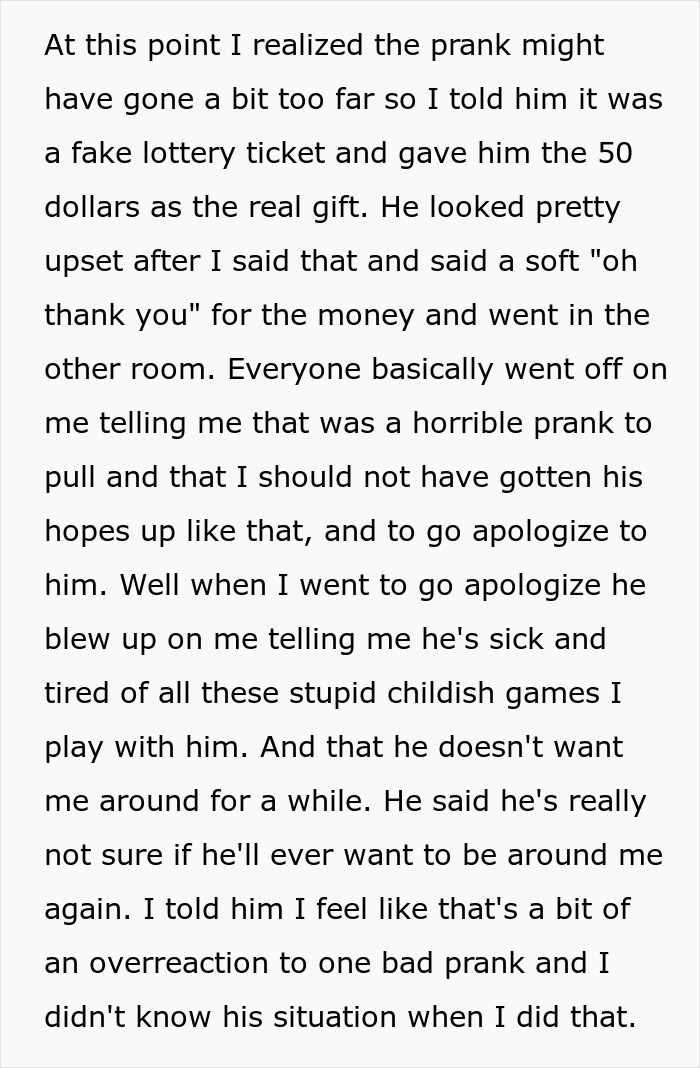 Fake $50K lottery ticket prank backfires, causing anger and apology. Fake $50K lottery ticket prank backfires, causing anger and apology.