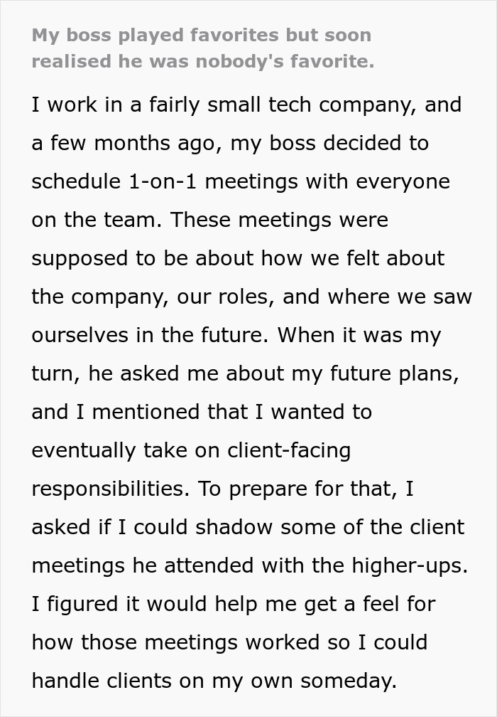 Text story about boss mistreating employee, highlighting karma's role in workplace dynamics. Text story about boss mistreating employee, highlighting karma's role in workplace dynamics.