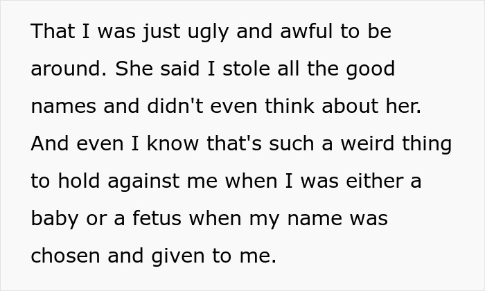26YO Holds Lifelong Grudge Against 16YO Sis For Having A Modern Name, Turns Nasty Over It