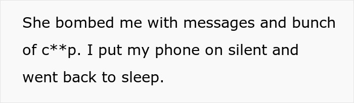 Text conversation showing missed messages as phone is silenced. Text conversation showing missed messages as phone is silenced.