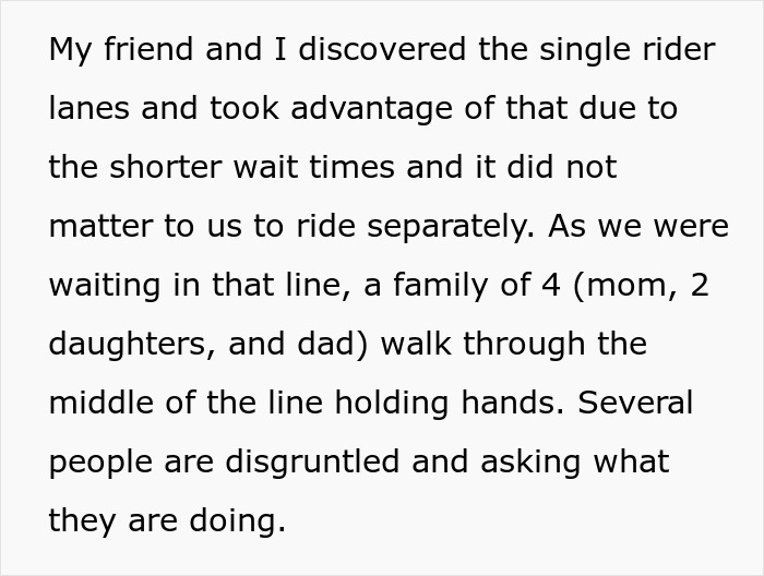 Mom&rsquo;s Line-Cutting Exploits Backfire As Whole Crowd Unites To Ensure Her Family Misses The Ride