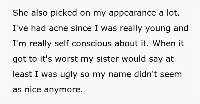 26YO Holds Lifelong Grudge Against 16YO Sis For Having A Modern Name, Turns Nasty Over It