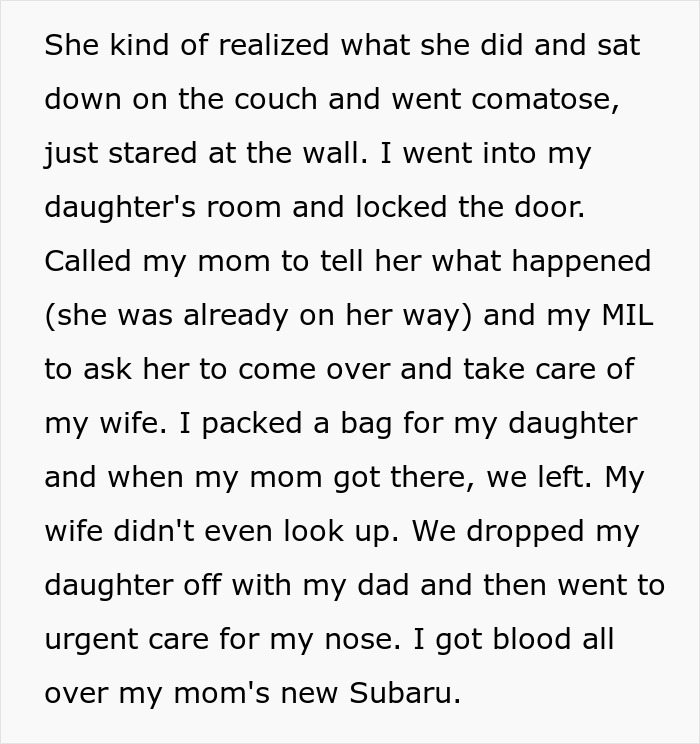 Text about infidelity accusations and postpartum depression impact, mentioning a husband, best friend, and family actions. Text about infidelity accusations and postpartum depression impact, mentioning a husband, best friend, and family actions.