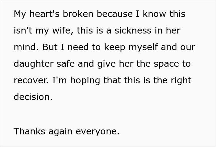 Text discussing the impact of infidelity accusations and a husband's emotional message. Text discussing the impact of infidelity accusations and a husband's emotional message.