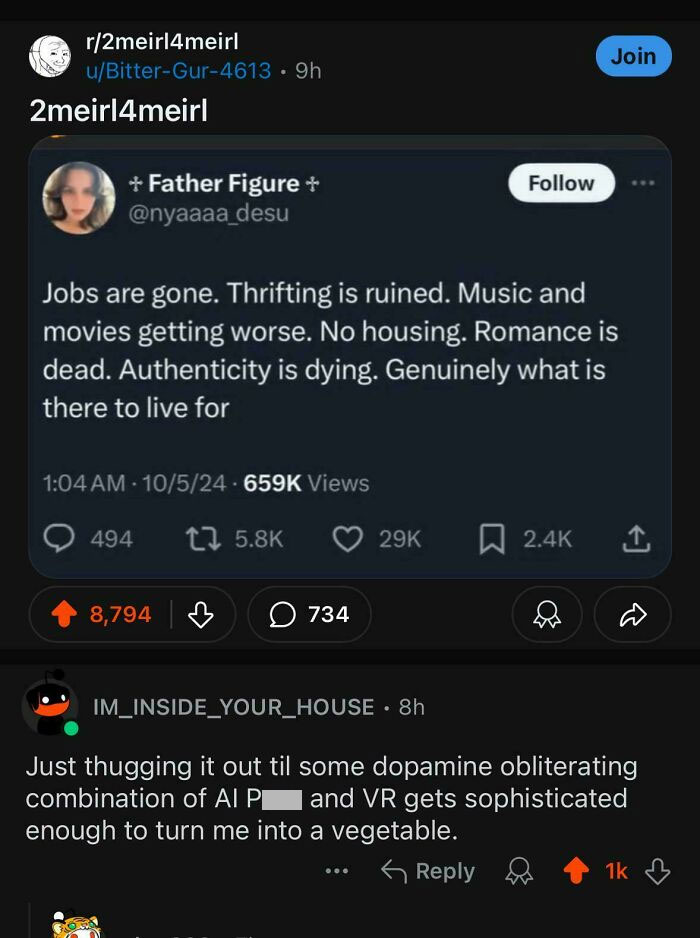 Screenshot of humorous Twitter and Reddit exchange showcasing bizarre brand new sentences.