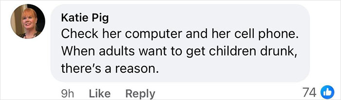 Comment expressing anger over principal's arrest after kids found drinking at home. Comment expressing anger over principal's arrest after kids found drinking at home.