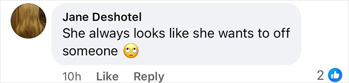 Facebook comment roasting Melania Trump's portrait with eye-roll emoji reaction. Facebook comment roasting Melania Trump's portrait with eye-roll emoji reaction.