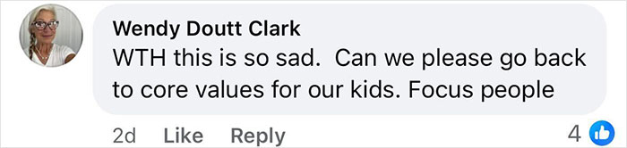 Comment reacting to school principal arrest, highlighting concerns about kids and core values. Comment reacting to school principal arrest, highlighting concerns about kids and core values.