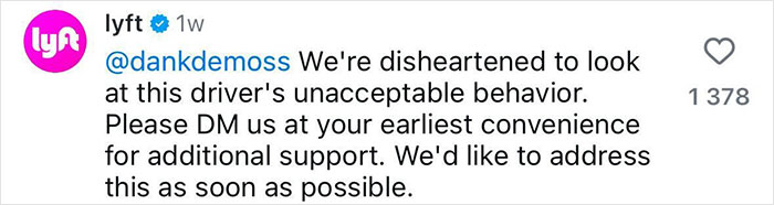 Lyft responds to incident involving plus size woman and driver's unacceptable comment on tire burst.