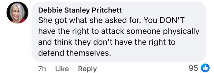 Comment discussing incident of road rage with opinions on self-defense. Comment discussing incident of road rage with opinions on self-defense.