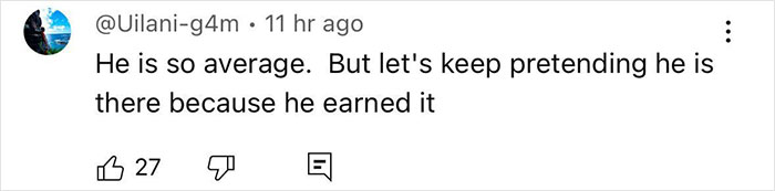 Comment discussing Henry Klum's runway debut at Paris Fashion Week, expressing skepticism about his merits.