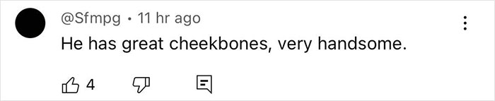 Heidi Klum's son praised for great cheekbones in a comment after his runway debut.