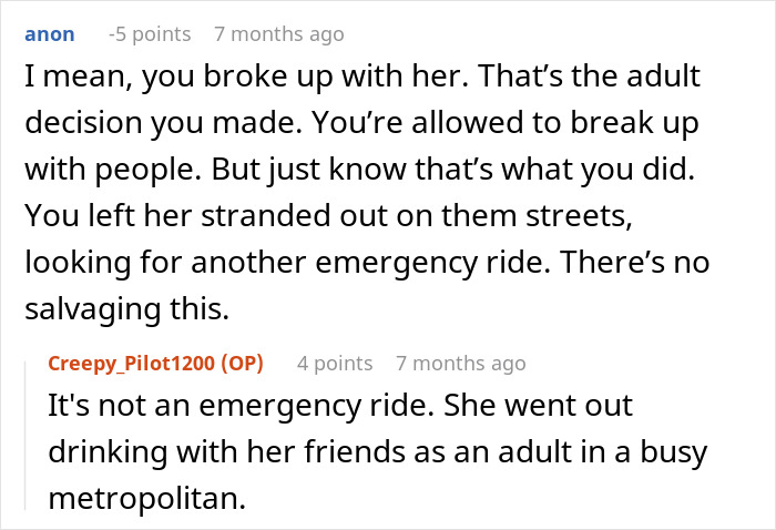 Text conversation about a guy refusing to be his drunk girlfriend's Uber at 2AM after she lied about drinking. Text conversation about a guy refusing to be his drunk girlfriend's Uber at 2AM after she lied about drinking.