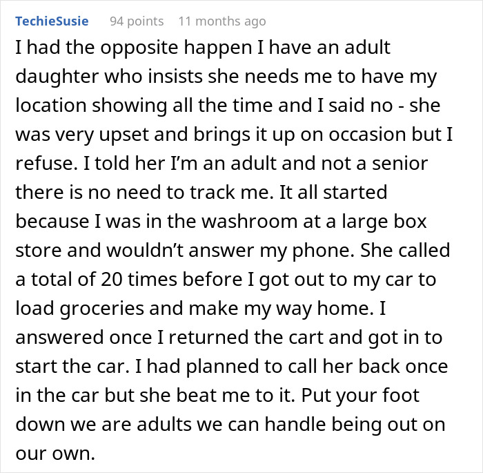 Overbearing Mom Wants To Track Adult Daughter&rsquo;s Phone, Won&rsquo;t Take No For An Answer