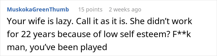 Man Considers Divorce When Wife Refuses To Share Her Inheritance After Relying On Him For 22 Years