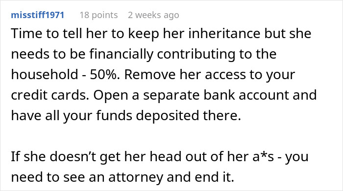 Man Considers Divorce When Wife Refuses To Share Her Inheritance After Relying On Him For 22 Years