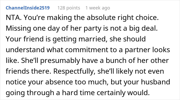 “A One-Time Event”: Bridesmaid Asks If She’s A Jerk For Choosing Husband Over Bride “A One-Time Event”: Bridesmaid Asks If She’s A Jerk For Choosing Husband Over Bride