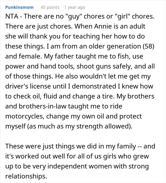 Dad&rsquo;s Effort To Empower Stepdaughter Backfires, Wife Leaves Mid-Argument Over Gender Roles