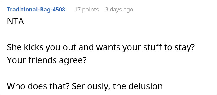 Woman Is Mad After Roommate Takes Everything He Bought Upon Being Kicked Out, Gets A Reality Check Woman Is Mad After Roommate Takes Everything He Bought Upon Being Kicked Out, Gets A Reality Check