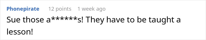 Comment reacting to bartender attack over tip refusal, expressing anger and suggesting legal action.