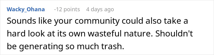 Comment on community wastefulness amid garbage chaos and unpaid overtime. Comment on community wastefulness amid garbage chaos and unpaid overtime.