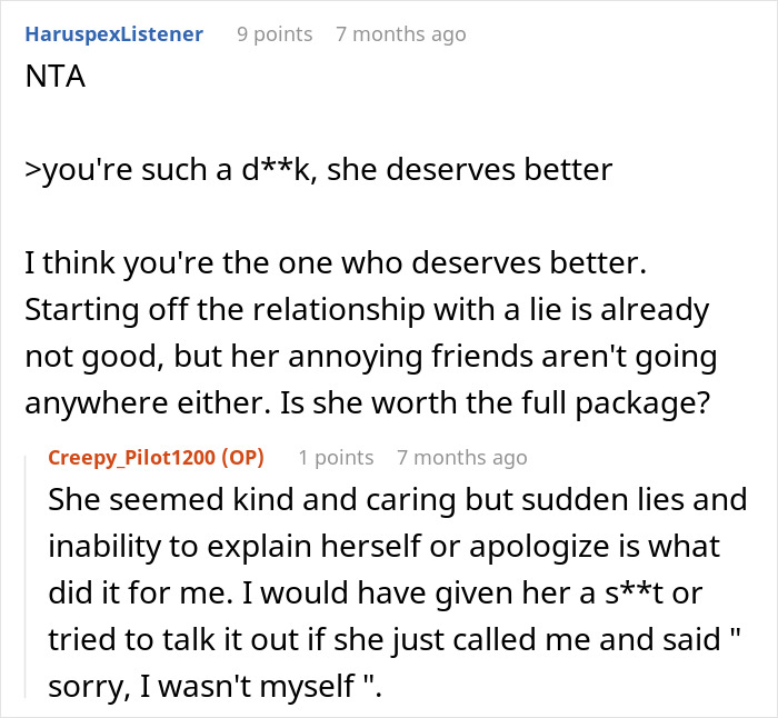 Reddit comment on refusing to be a girlfriend's personal Uber at 2AM after she lies about drinking. Reddit comment on refusing to be a girlfriend's personal Uber at 2AM after she lies about drinking.