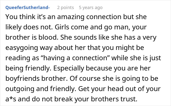Man Thinks Brother’s Girlfriend Is Into Him, Learns The Hard Way She Isn’t: “You Need Therapy” Man Thinks Brother’s Girlfriend Is Into Him, Learns The Hard Way She Isn’t: “You Need Therapy”