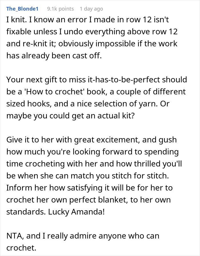 Text highlighting knitting advice and demands for a perfect handmade gift. Text highlighting knitting advice and demands for a perfect handmade gift.