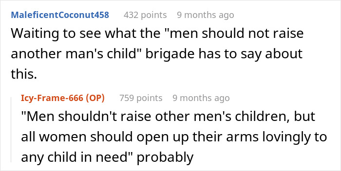 Reddit comments debating custody choices after affair and arrest.