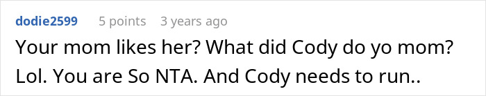 Reddit comment about family dynamics and dinner allergies from three years ago. Reddit comment about family dynamics and dinner allergies from three years ago.