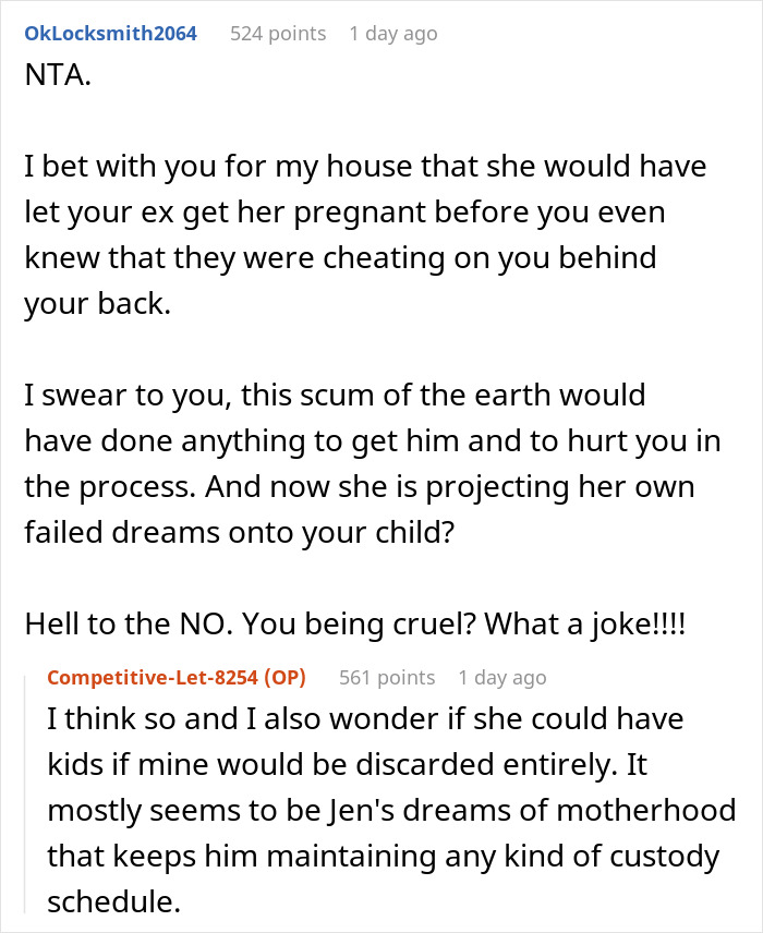 &ldquo;AITA For Telling My Ex&rsquo;s Sterile Affair Partner To Have Her Own Daughter?&rdquo;