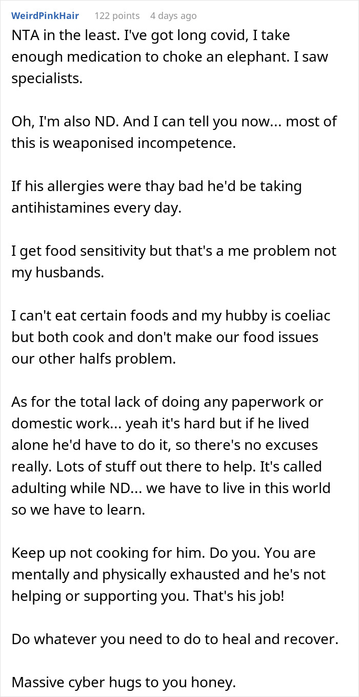Woman Is Sick Of Catering To Husband’s “Mysterious Symptoms”, Starts Cooking Only For Herself Woman Is Sick Of Catering To Husband’s “Mysterious Symptoms”, Starts Cooking Only For Herself