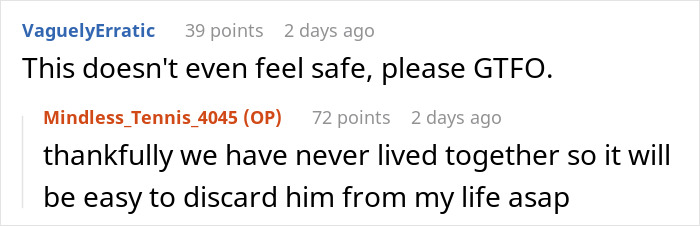 Comments discussing a shocked woman's relationship and her boyfriend's fake friend group. Comments discussing a shocked woman's relationship and her boyfriend's fake friend group.