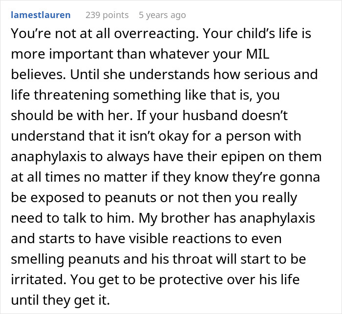 Woman Warns MIL About Son&rsquo;s Severe Allergy, MIL Brushes It Off And Plans A Peanut-Heavy Outing