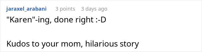 Reddit comment praising a mom for creatively navigating a school dress code loophole. Reddit comment praising a mom for creatively navigating a school dress code loophole.