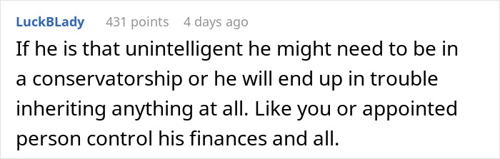 &ldquo;Being Dumb Is A Disability&rdquo;: Woman Cuts Parents Off After They Leave Everything To &ldquo;Disabled&rdquo; Son