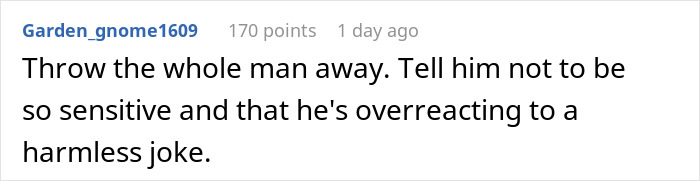 Comment about a woman's comeback to a racist joke, highlighting sensitivity and overreaction. Comment about a woman's comeback to a racist joke, highlighting sensitivity and overreaction.