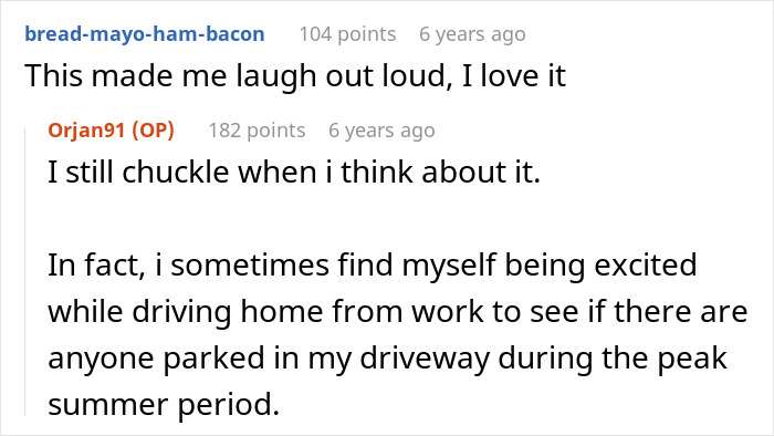 Cheeky Guy Blocks In Tourists Who Use His Private Driveway, Pretends He's On A "Business Trip"