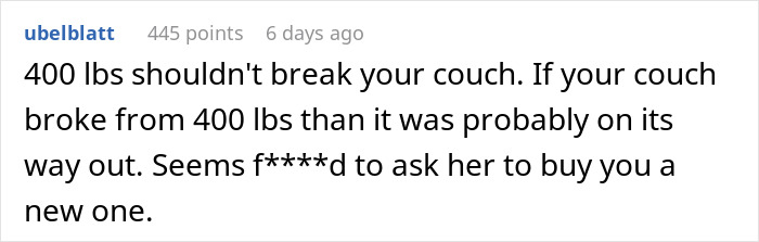 &ldquo;She Actually Broke The Entire Board&rdquo;: Friend&rsquo;s Weight Leaves Host Couchless And Confused