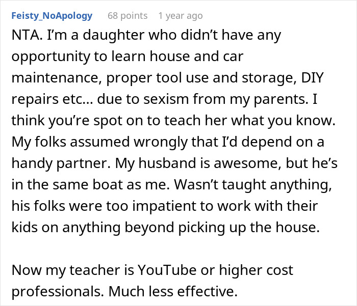 Dad&rsquo;s Effort To Empower Stepdaughter Backfires, Wife Leaves Mid-Argument Over Gender Roles