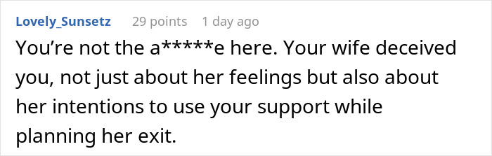 Man Overhears About Wife&rsquo;s Plans To Leave Him After A Career Change, Beats Her To It