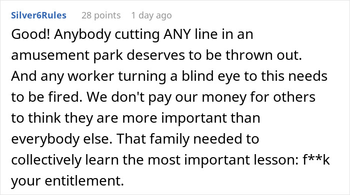 Mom&rsquo;s Line-Cutting Exploits Backfire As Whole Crowd Unites To Ensure Her Family Misses The Ride