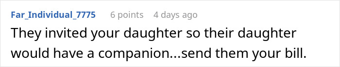 Comment on unexpected vacation bill after teen joins friend's family trip. Comment on unexpected vacation bill after teen joins friend's family trip.