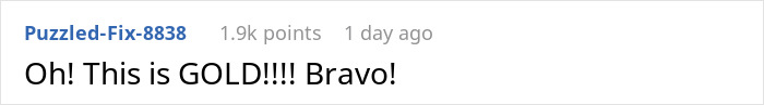 Forum comment praising revenge tactic as "gold," gaining 1.9k points quickly. Forum comment praising revenge tactic as "gold," gaining 1.9k points quickly.
