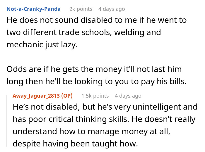 &ldquo;Being Dumb Is A Disability&rdquo;: Woman Cuts Parents Off After They Leave Everything To &ldquo;Disabled&rdquo; Son