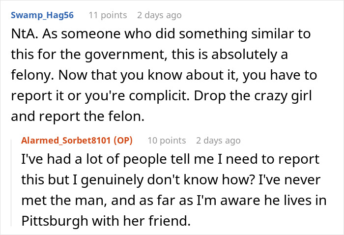 Text conversation about social security numbers and background checks. Text conversation about social security numbers and background checks.