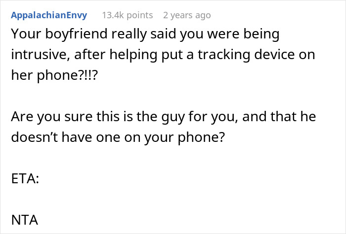Text exchange about boyfriend's intrusiveness after tracking fiancée's phone. Text exchange about boyfriend's intrusiveness after tracking fiancée's phone.