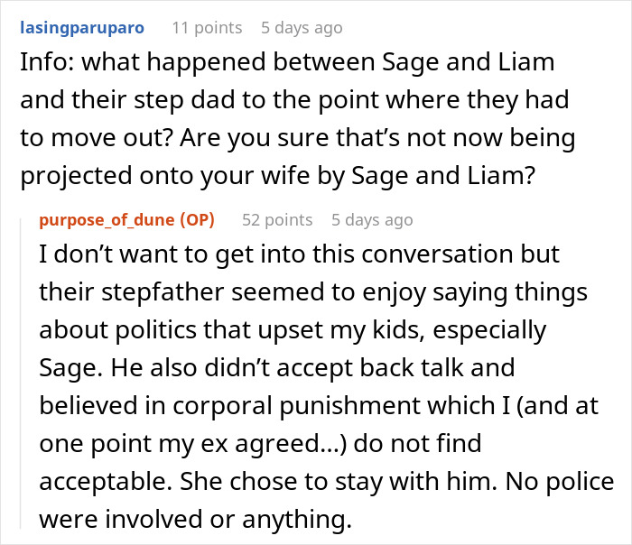 &ldquo;AITAH For Telling My Wife She Can Leave Because I&rsquo;m Not Kicking My Older Kids Out?&rdquo;