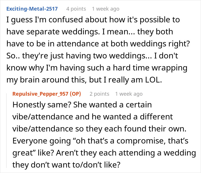 Bride And Groom Decide To Have Two Weddings: "Please Tell Me I&rsquo;m Not Delusional"